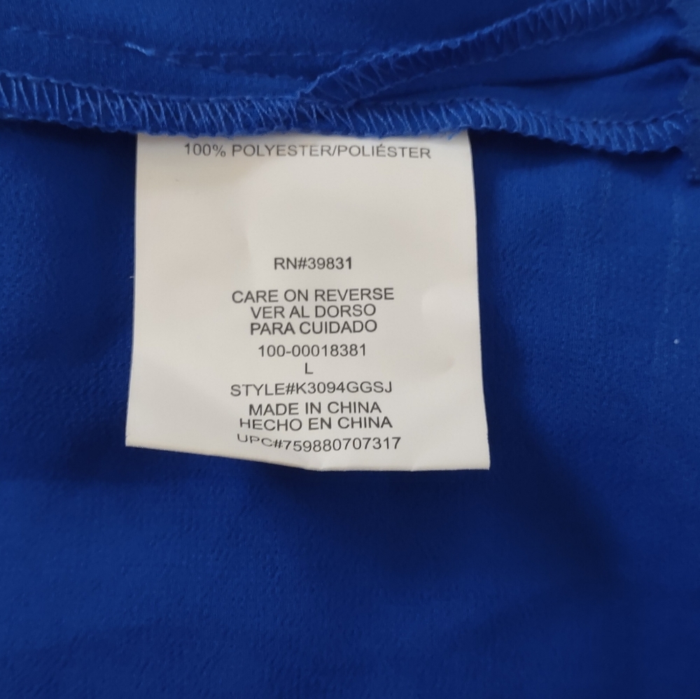 Royal Blue Sleeveless Blouse - Picture 5 of 7